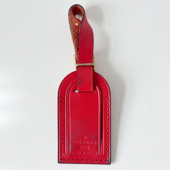 Louis Vuitton Small Red Luggage Tag - Picture 1 of 6